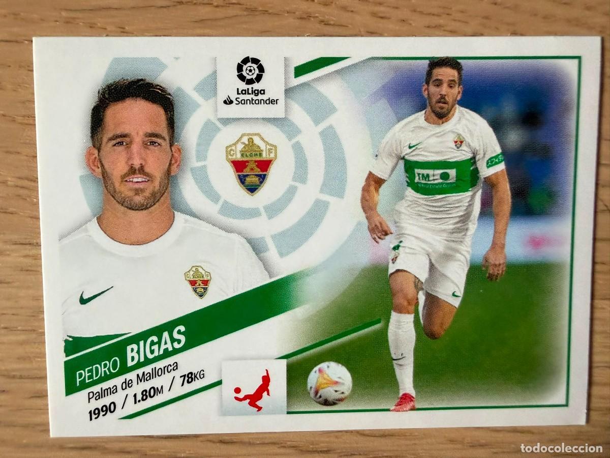 Coleccionismo cromos antiguos: 7 BIGAS ELCHE 22 23 2022 2023 LIGA SANTANDER COLECCIONES ESTE SIN PEGAR STICKER