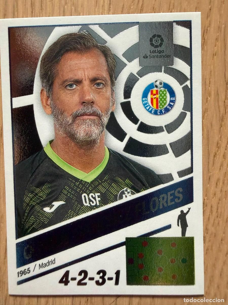 Coleccionismo cromos antiguos: 2 QUIQUE ENTRENADOR GETAFE 22 23 2022 2023 LIGA SANTANDER COLECCIONES ESTE SIN PEGAR STICKER