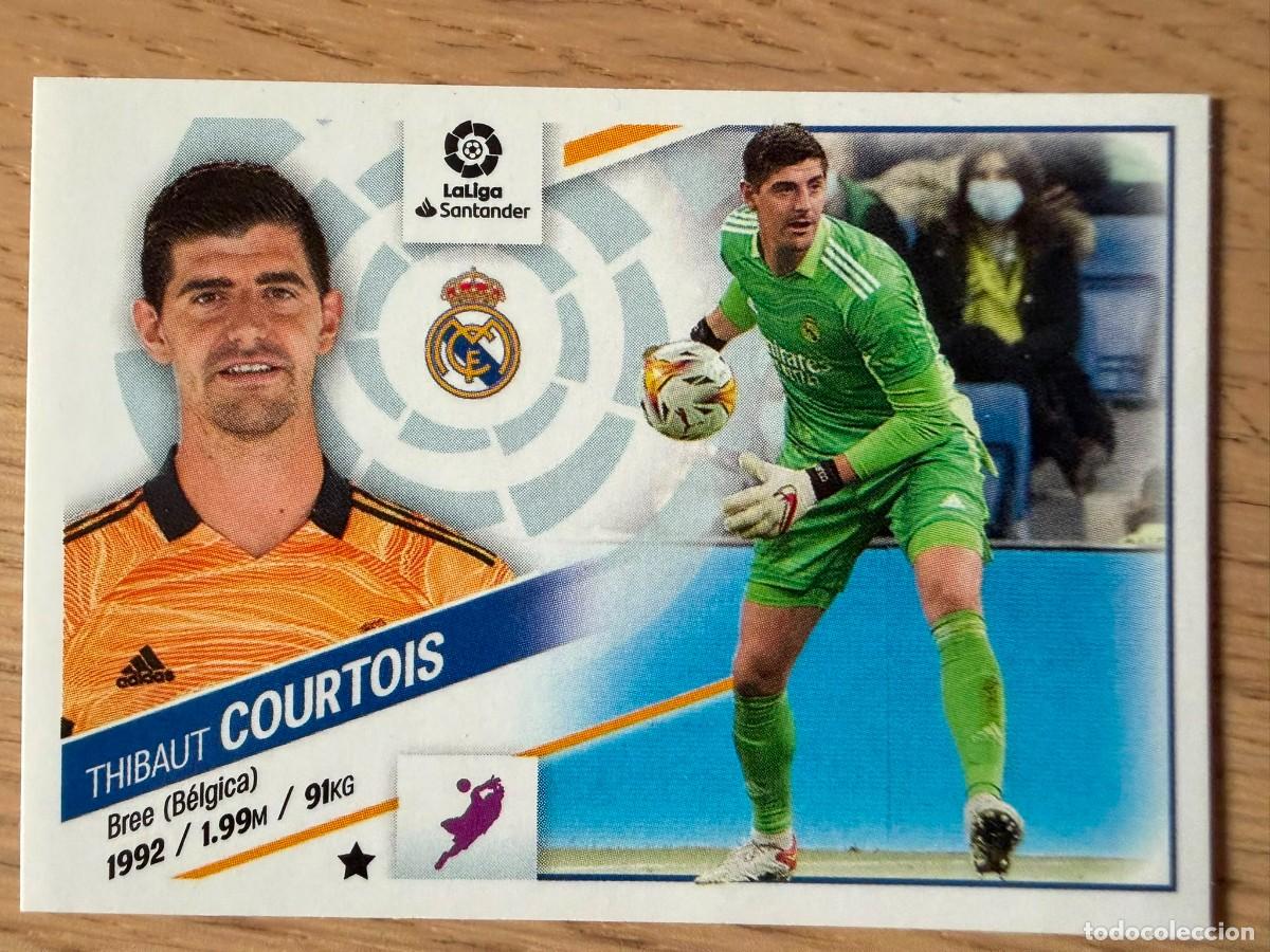 Coleccionismo cromos antiguos: 3 COURTOIS REAL MADRID 22 23 2022 2023 LIGA SANTANDER COLECCIONES ESTE SIN PEGAR STICKER