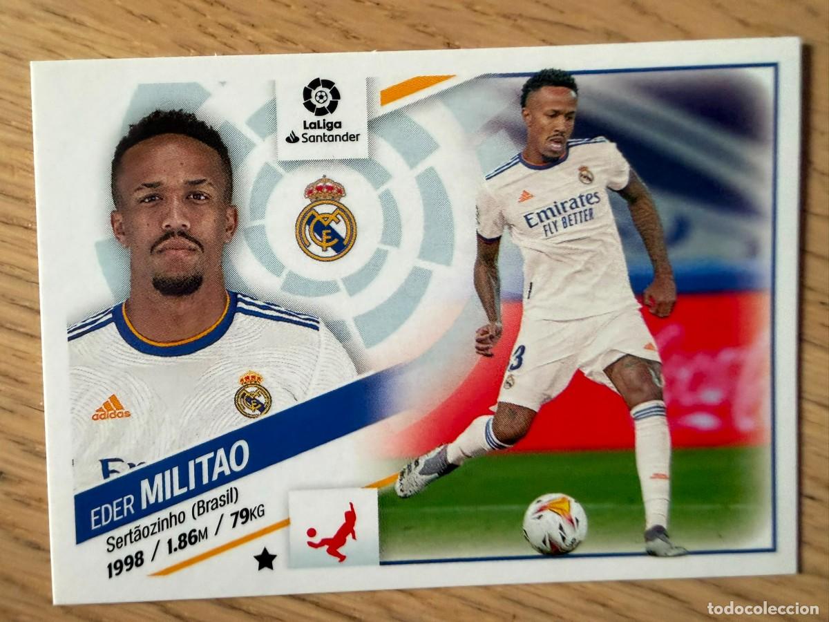Coleccionismo cromos antiguos: 7 EDER MILITAO REAL MADRID 22 23 2022 2023 LIGA SANTANDER COLECCIONES ESTE SIN PEGAR STICKER