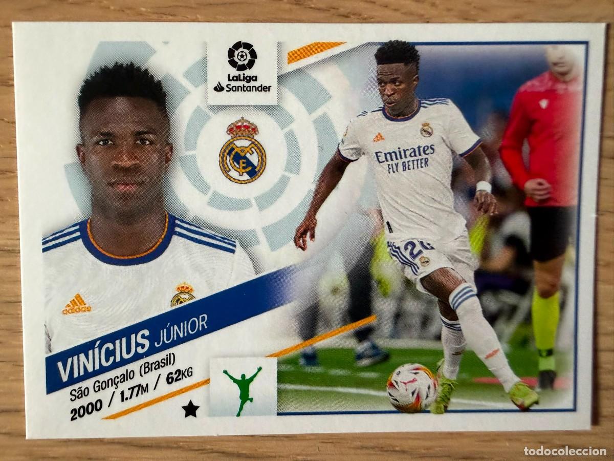 Collezionismo Figurine antiche: 19 VINICIUS REAL MADRID 22 23 2022 2023 LIGA SANTANDER COLECCIONES ESTE SIN PEGAR STICKER