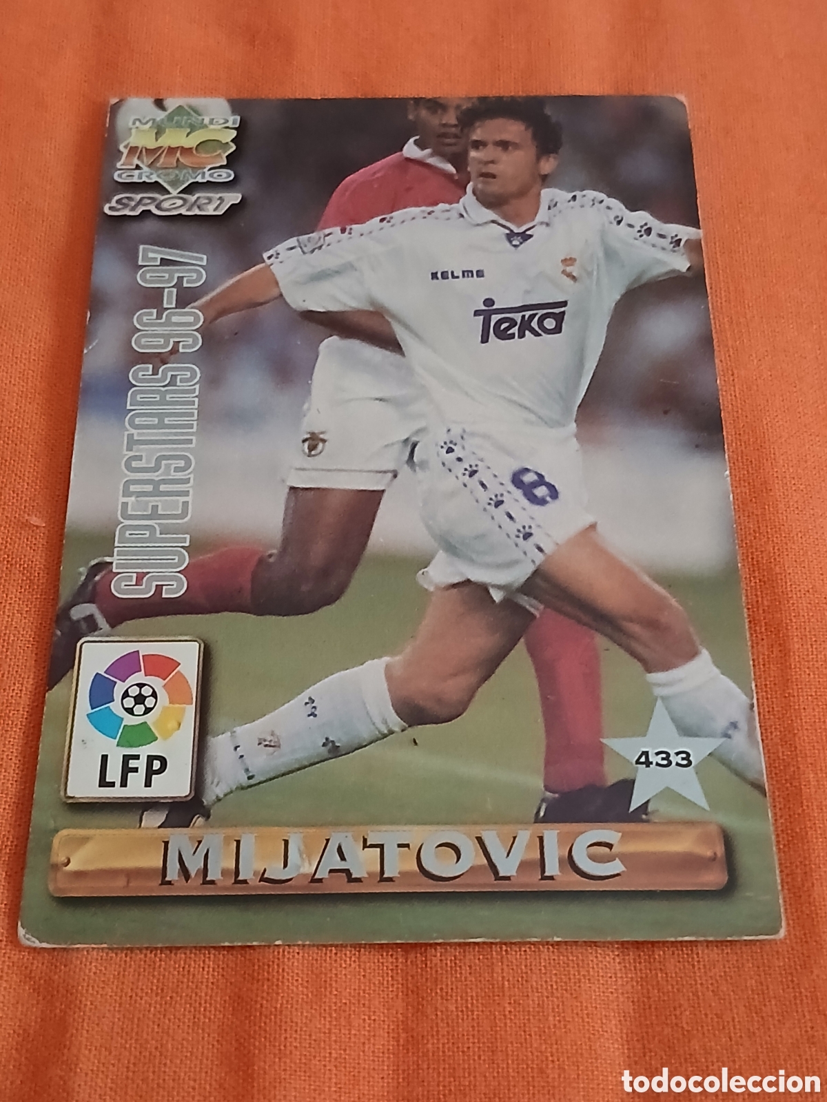 Coleccionismo cromos antiguos: Cromo Mijatovic/Suker Las Fichas de la Liga Mundicromo Sport (Temp. 1996-97) N&deg; 433 (R. Madrid)
