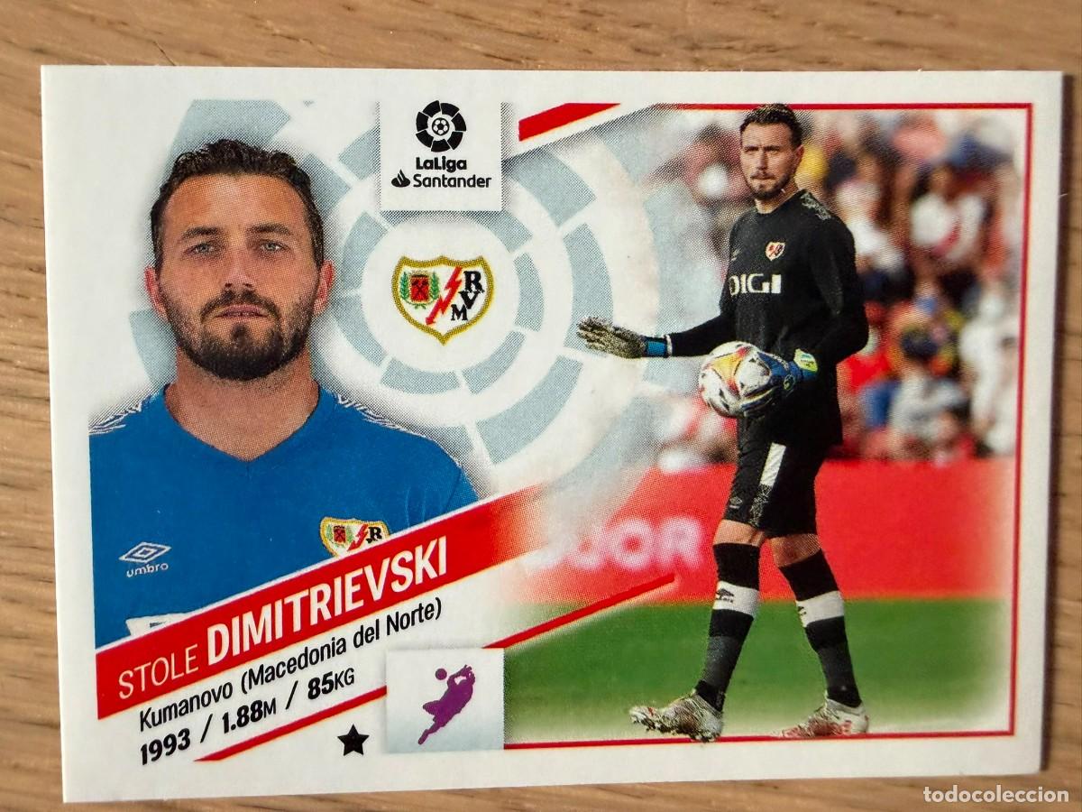 Coleccionismo cromos antiguos: 3 DIMITRIEVSKI RAYO VALLECANO 22 23 2022 2023 LIGA SANTANDER COLECCIONES ESTE SIN PEGAR STICKER