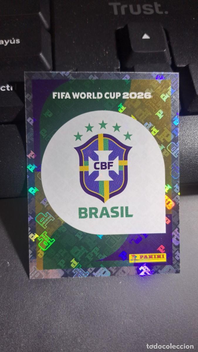 Coleccionismo cromos antiguos: CROMO ESCUDO BRASIL 1 BRA 1 FIFA WORLD CUP MUNDIAL PANINI NUNCA PEGADO