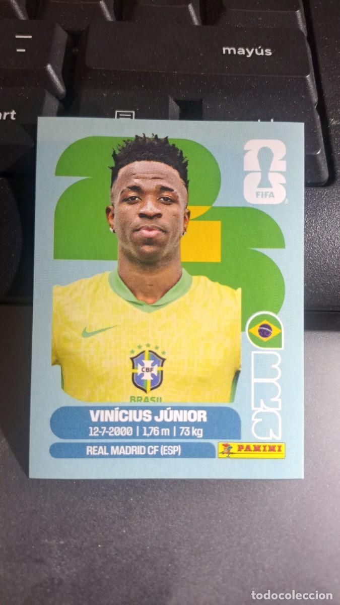 Coleccionismo cromos antiguos: CROMO VINICIUS JUNIOR 14 BRASIL 14 BRA 14 FIFA WORLD CUP 2026 MUNDIAL PANINI NUNCA PEGADO