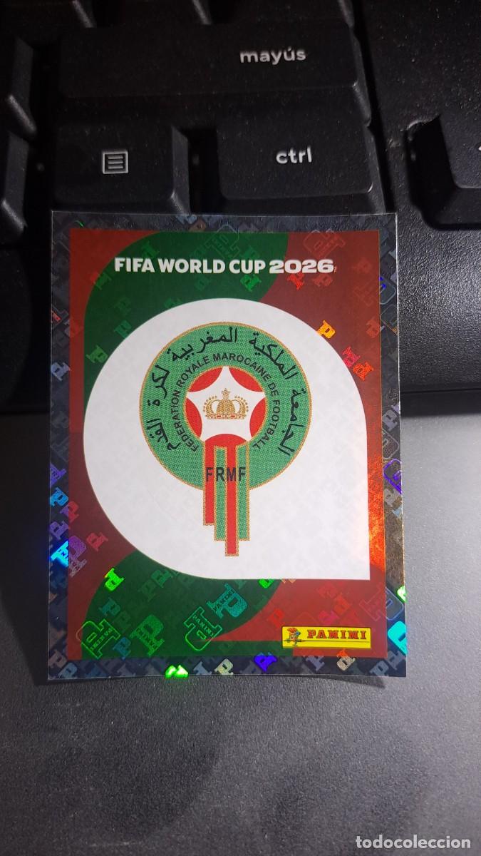 Coleccionismo cromos antiguos: CROMO ESCUDO MARRUECOS 1 MAR 1 FIFA WORLD CUP 2026 MUNDIAL PANINI NUNCA PEGADO