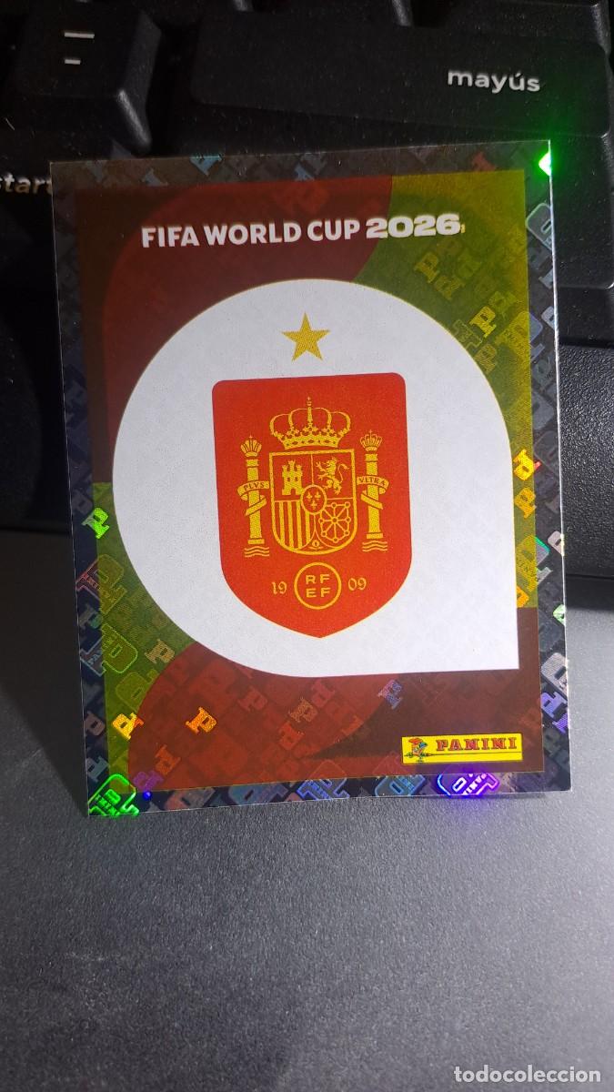 Coleccionismo cromos antiguos: CROMO ESCUDO ESPA&Ntilde;A 1 ESP 1 FIFA WORLD CUP 2026 MUNDIAL PANINI NUNCA PEGADO