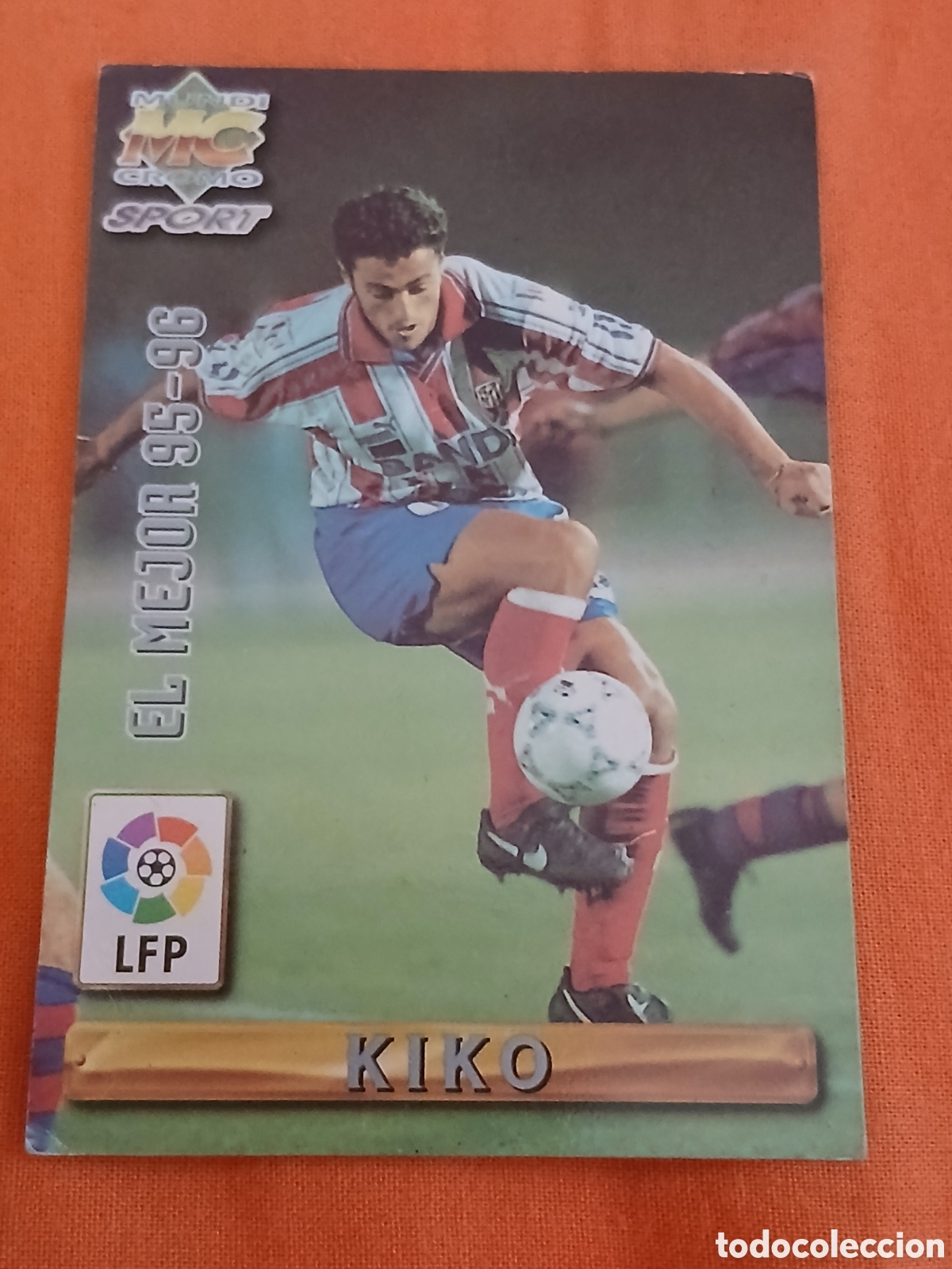 Coleccionismo cromos antiguos: Cromo Kiko Las Fichas de la Liga Mundicromo Sport (Temp.1996-97) N&deg;400 (Atl&eacute;tico Madrid)
