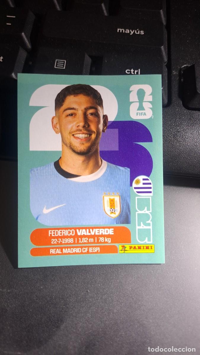 Coleccionismo cromos antiguos: CROMO FEDE FEDERICO VALVERDE 10 URU 10 URUGUAY 10 FIFA WORLD CUP 2026 MUNDIAL PANINI NUNCA PEGADO