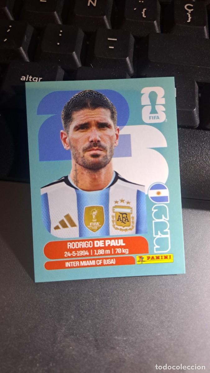 Coleccionismo cromos antiguos: CROMO RODRIGO DE PAUL 10 ARG 10 ARGENTINA FIFA WORLD CUP 2026 MUNDIAL PANINI NUNCA PEGADO