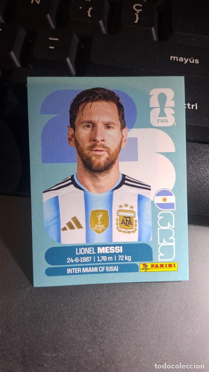 Coleccionismo cromos antiguos: CROMO MESSI 17 ARG 17 ARGENTINA FIFA WORLD CUP 2026 MUNDIAL PANINI NUNCA PEGADO