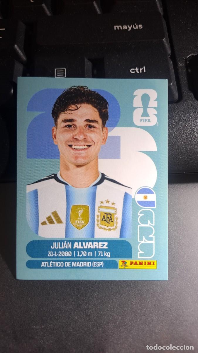 Coleccionismo cromos antiguos: CROMO JULIAN ALVAREZ 19 ARG 19 ARGENTINA FIFA WORLD CUP 2026 MUNDIAL PANINI NUNCA PEGADO