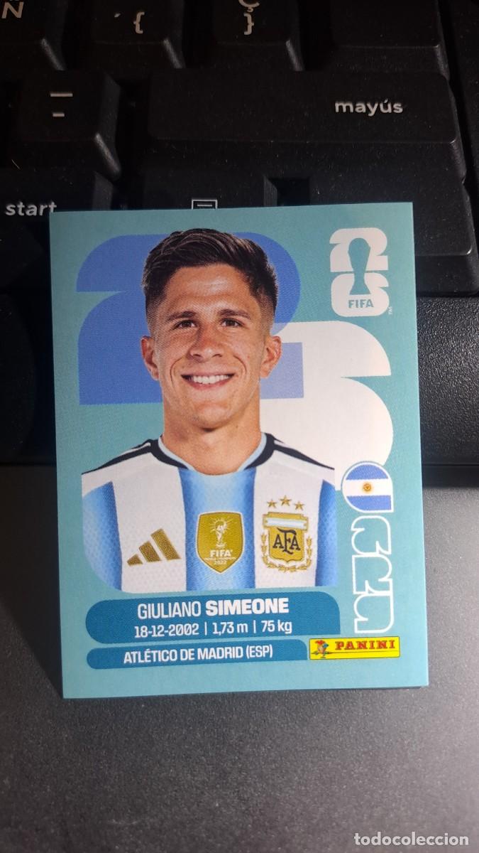 Coleccionismo cromos antiguos: CROMO GIULIANO SIMEONE 20 ARG 20 ARGENTINA FIFA WORLD CUP 2026 MUNDIAL PANINI NUNCA PEGADO