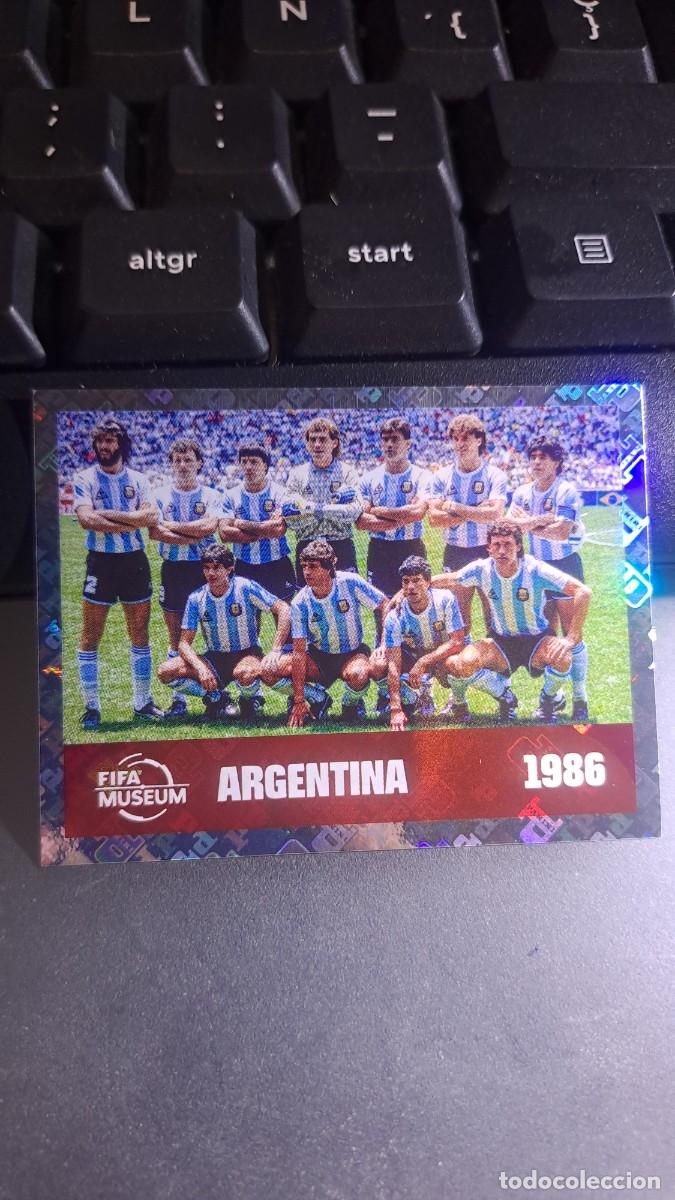 Coleccionismo cromos antiguos: CROMO EQUIPO ALINEACION ARGENTINA 1986 FWC 14 FIFA WORLD CUP 2026 MUNDIAL PANINI NUNCA PEGADO