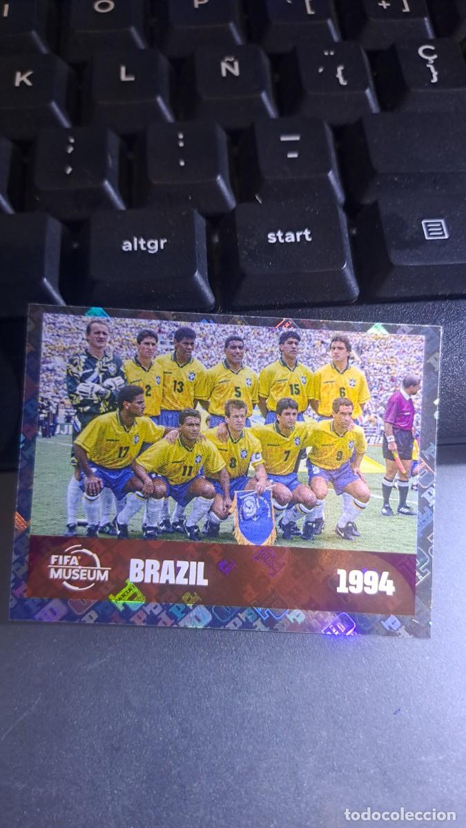 Coleccionismo cromos antiguos: CROMO EQUIPO ALINEACION BRAZIL BRASIL 1994 FWC 15 FIFA WORLD CUP 2026 MUNDIAL PANINI NUNCA PEGADO