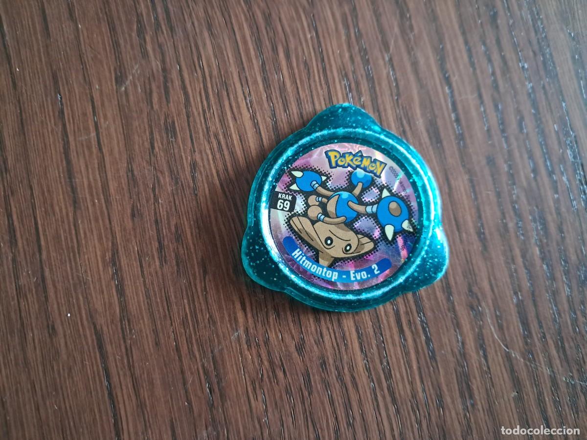 Coleccionismo cromos antiguos: COLECCI&Oacute;N TAZOS PANINI NINTENDO POK&Eacute;MON KRAKS TAZO CAPS POGS KRAK 69 HITMONTOP - EVO. 2