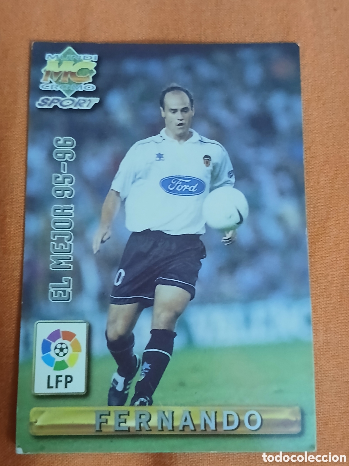 Coleccionismo cromos antiguos: Cromo Fernando Las Fichas de la Liga Mundicromo Sport (Temp.1995-96) N&deg;400 Valencia