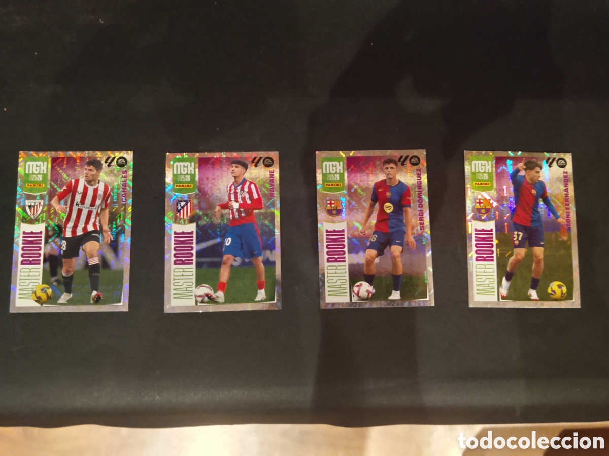 Coleccionismo cromos antiguos: Pack 4 m&aacute;ster rokies,Toni Fern&aacute;ndez 422, sergi Dom&iacute;nguez 421, rayane 420, canales 406