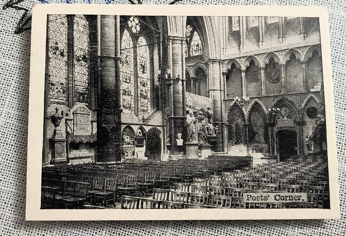 Coleccionismo cromos antiguos: FOTO CROMO | ABAD&Iacute;A DE WESTMINSTER - RINC&Oacute;N DE LOS POETAS