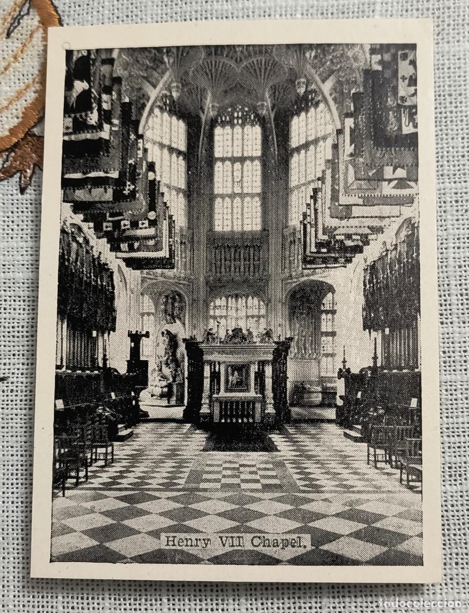 Coleccionismo cromos antiguos: FOTO CROMO | ABAD&Iacute;A DE WESTMINSTER - CAPILLA DE ENRIQUE VII