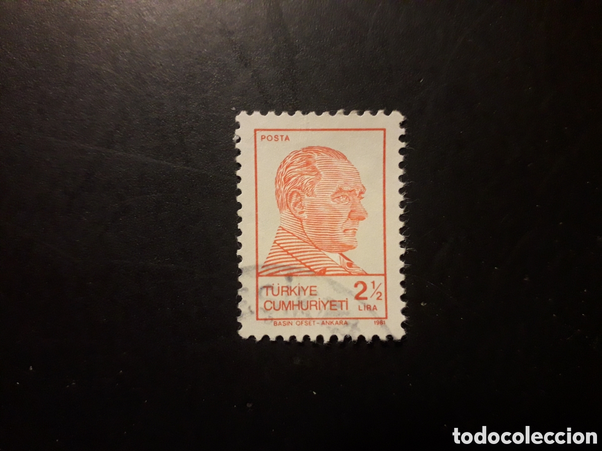 Coleccionismo cromos antiguos: TURQU&Iacute;A YVERT 2348 SERIE COMPLETA USADA 1981 KEMAL ATATURK, PEDIDO M&Iacute;NIMO 3&euro;