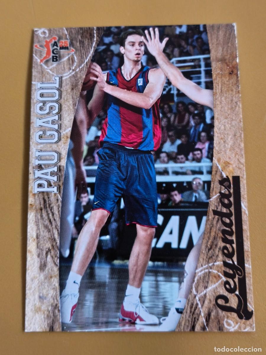 Coleccionismo cromos antiguos: pau gasol, acb. leyendas