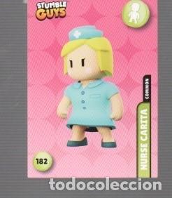 Coleccionismo cromos antiguos: CROMO DE STUMBLE GUYS DEL A&Ntilde;O 2024 NURSE CARTA COMMON DE PANINI N&ordm; 162