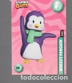 Coleccionismo cromos antiguos: CROMO DE STUMBLE GUYS DEL A&Ntilde;O 2024 WHEEZY PENGUIN RARE PANINI N&ordm; 56