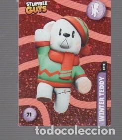 Coleccionismo cromos antiguos: CROMO DE STUMBLE GUYS DEL A&Ntilde;O 2024 WINTER TEDDY EPIC PANINI N&ordm;71