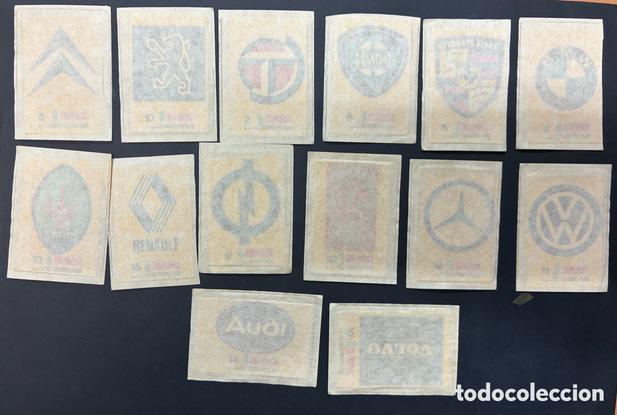 Coleccionismo cromos antiguos: LOTE 14 SOBRES CON SU CROMO TODOS DIFERENTES COLECCION MARCAS DE BIMBO 1983