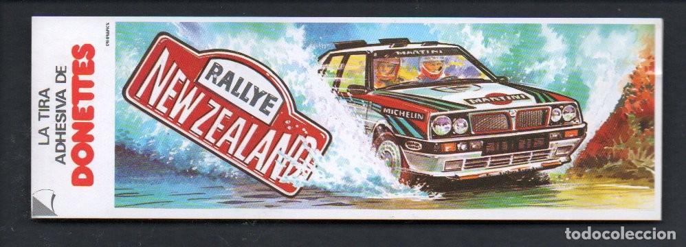 Coleccionismo cromos antiguos: ANTIGUO CROMO, LA TIRA ADHESIVA DE DONETTES - RALLYE NEW ZELAND. SIN PEGAR.
