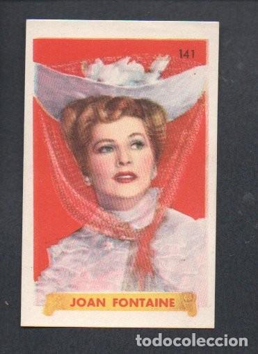 Coleccionismo cromos antiguos: ANTIGUO CROMO, ULTIMAS FOTOGRAFIAS DE LAS MAS FAMOSAS ESTRELLAS, ALBUM 1&ordm;, N&ordm; 141 - JOAN FONTAINE