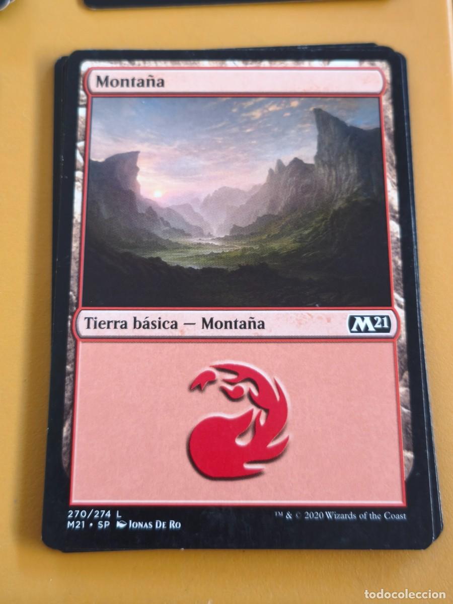 Coleccionismo cromos antiguos: magic the gathering, monta&ntilde;a tierra basica