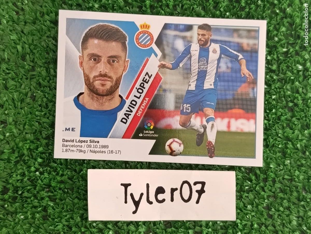Coleccionismo cromos antiguos: DAVID LOPEZ ESPANYOL 4 LIGA ESTE 2019 2020 19 20