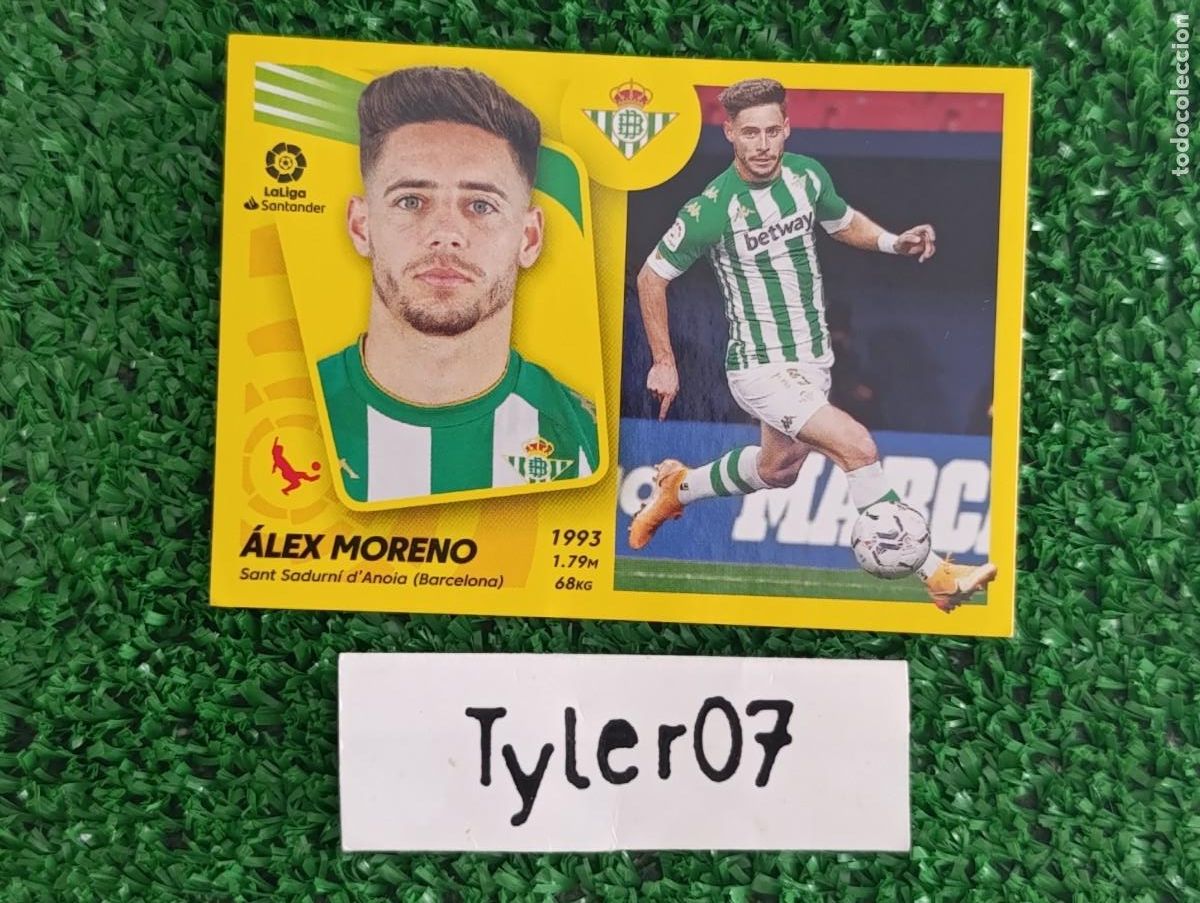 Coleccionismo cromos antiguos: ALEX MORENO BETIS 11B LIGA ESTE 2021 2022 21 22