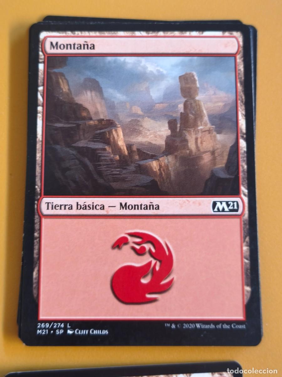 Coleccionismo cromos antiguos: magic the gathering, monta&ntilde;a tierra basica