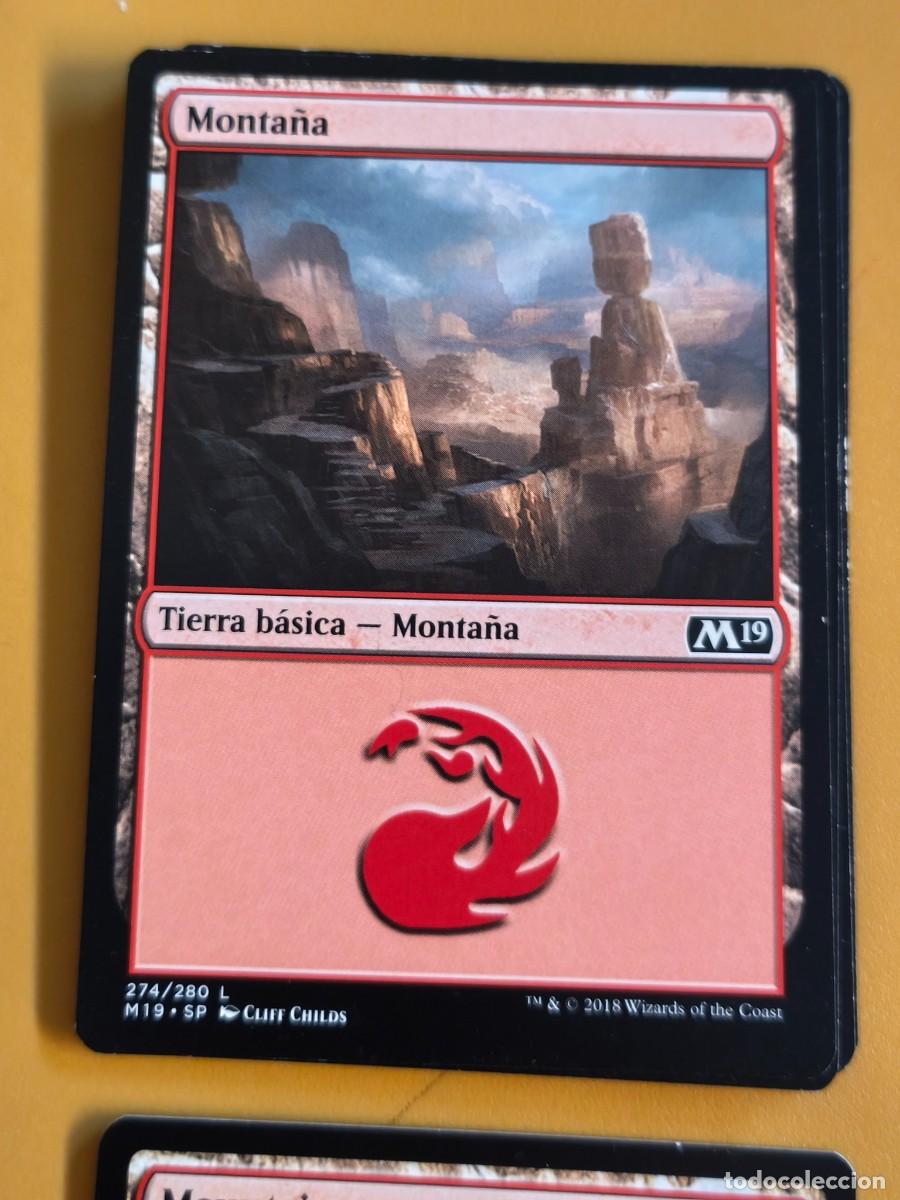 Coleccionismo cromos antiguos: magic the gathering, monta&ntilde;a tierra basica