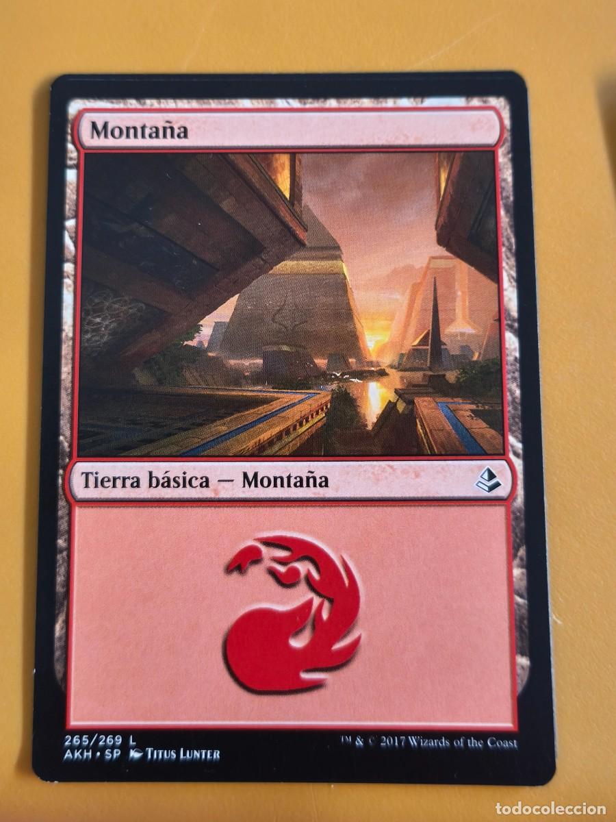 Coleccionismo cromos antiguos: magic the gathering, monta&ntilde;a tierra basica