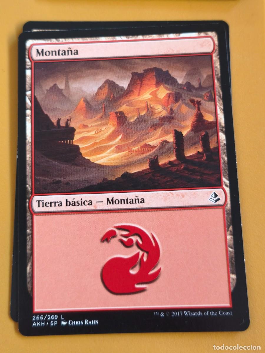 Coleccionismo cromos antiguos: magic the gathering, monta&ntilde;a tierra basica