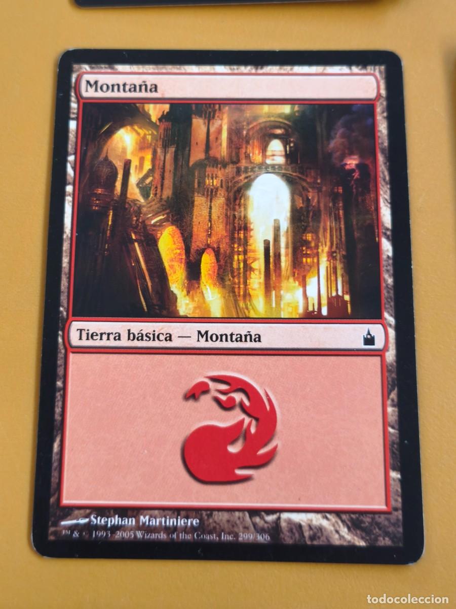 Coleccionismo cromos antiguos: magic the gathering, monta&ntilde;a tierra basica