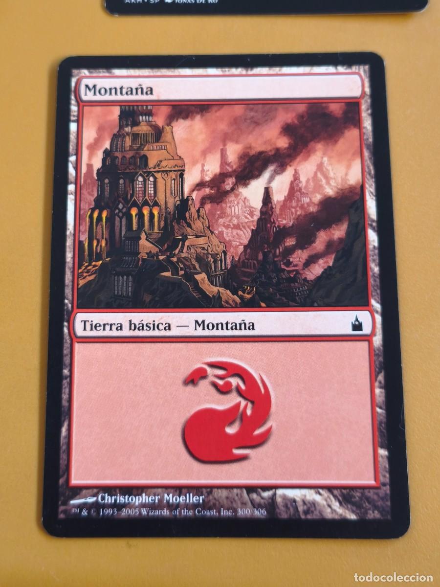 Coleccionismo cromos antiguos: magic the gathering, monta&ntilde;a tierra basica