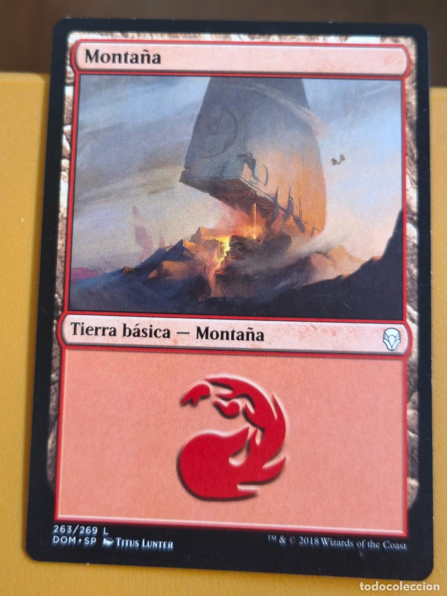 Colecionismo Cromos antigos: magic the gathering, monta&ntilde;a tierra basica
