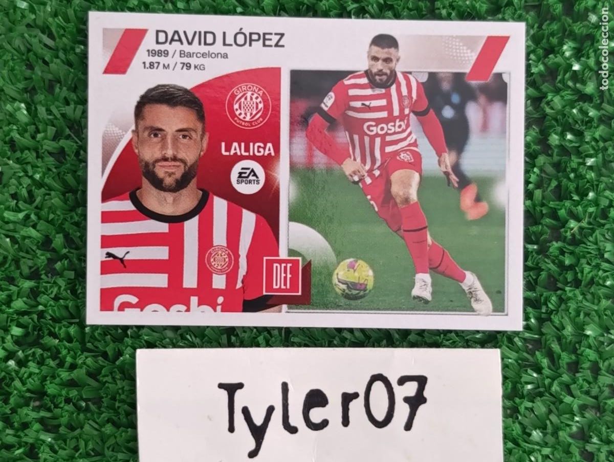 Coleccionismo cromos antiguos: DAVID LOPEZ GIRONA 7 LIGA ESTE 2023 2024 23 24