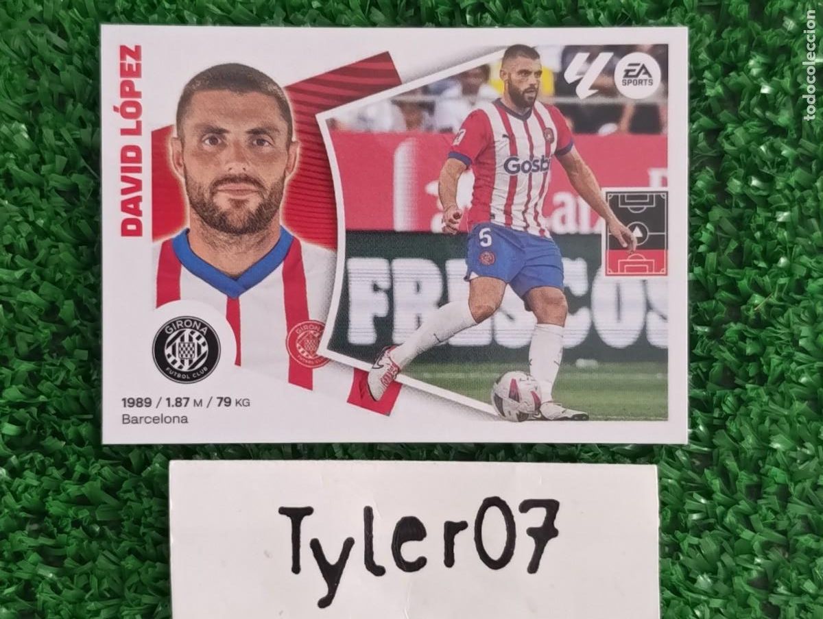 Coleccionismo cromos antiguos: DAVID LOPEZ GIRONA 9 LIGA ESTE 2024 2025 24 25