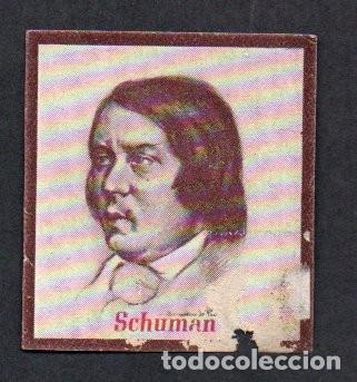 Coleccionismo cromos antiguos: ANTIGUO CROMO, PUBLICIDAD DE LA AGUJA FONOGRAFICA TELEFUNKEN PERMANENT - CHUMAN. 5X4,5 CM.