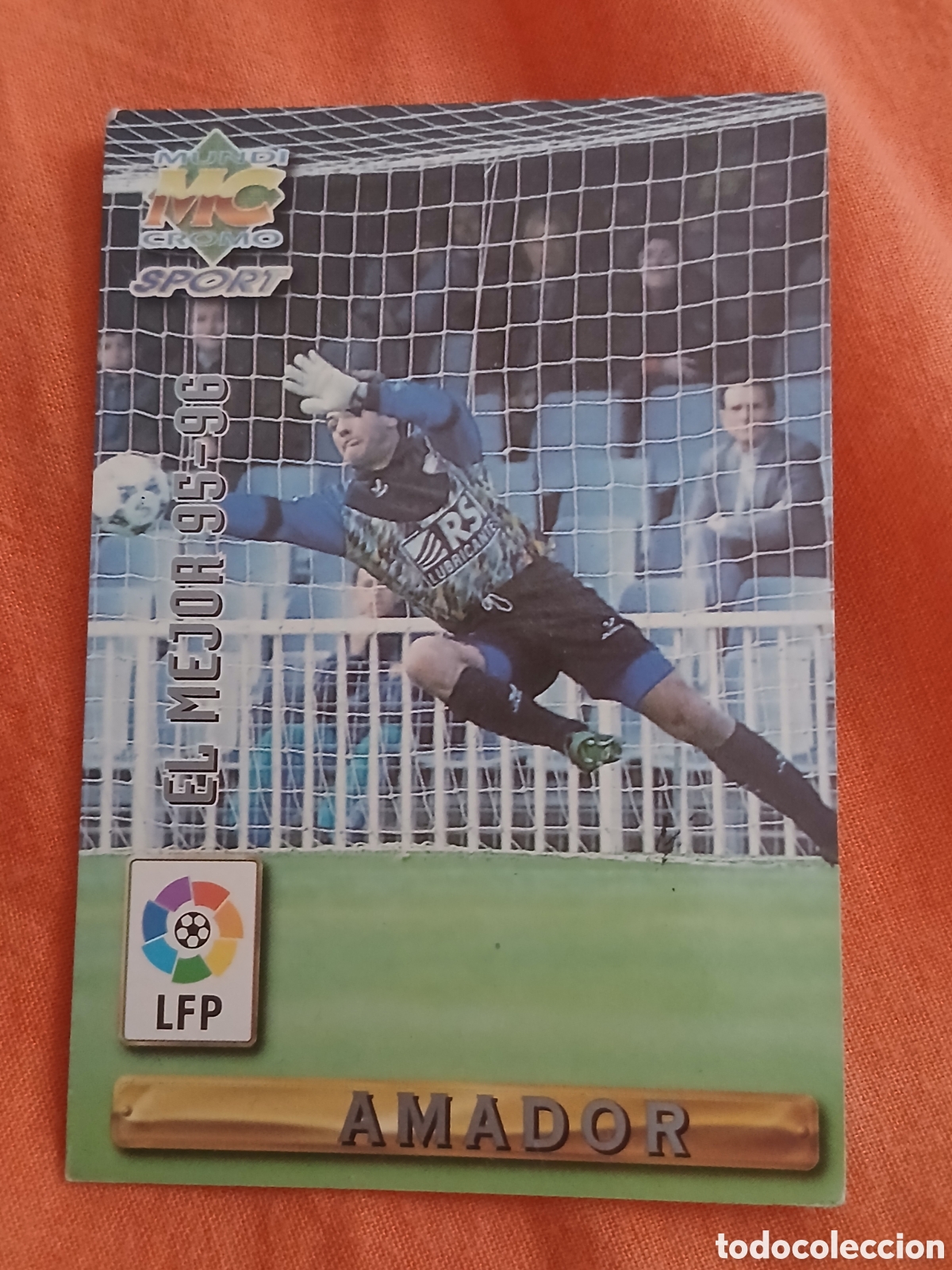 Coleccionismo cromos antiguos: Cromo Amador Las Fichas de la Liga Mundicromo Sport (Temp.1995-96) N&deg;421 -Extremadura-