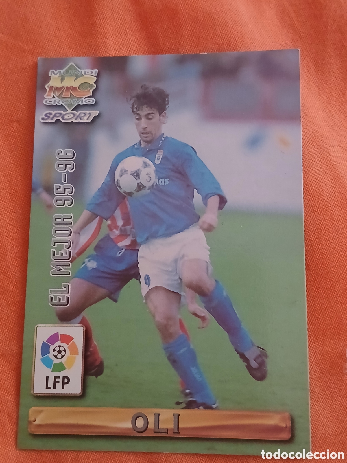 Coleccionismo cromos antiguos: Cromo Oli Las Fichas de la Liga Mundicromo Sport (Temp.1995-96) N&deg;424 -Oviedo-