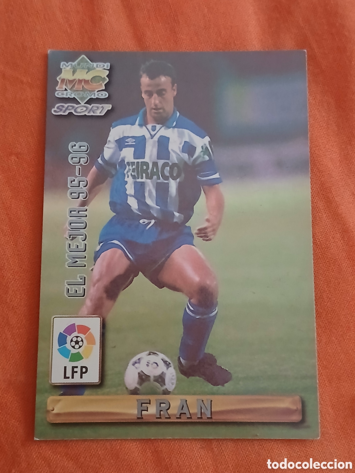 Coleccionismo cromos antiguos: Cromo Fran Las Fichas de la Liga Mundicromo Sport (Temp.1995-96) N&deg;408 -Deportivo de la Coru&ntilde;a-