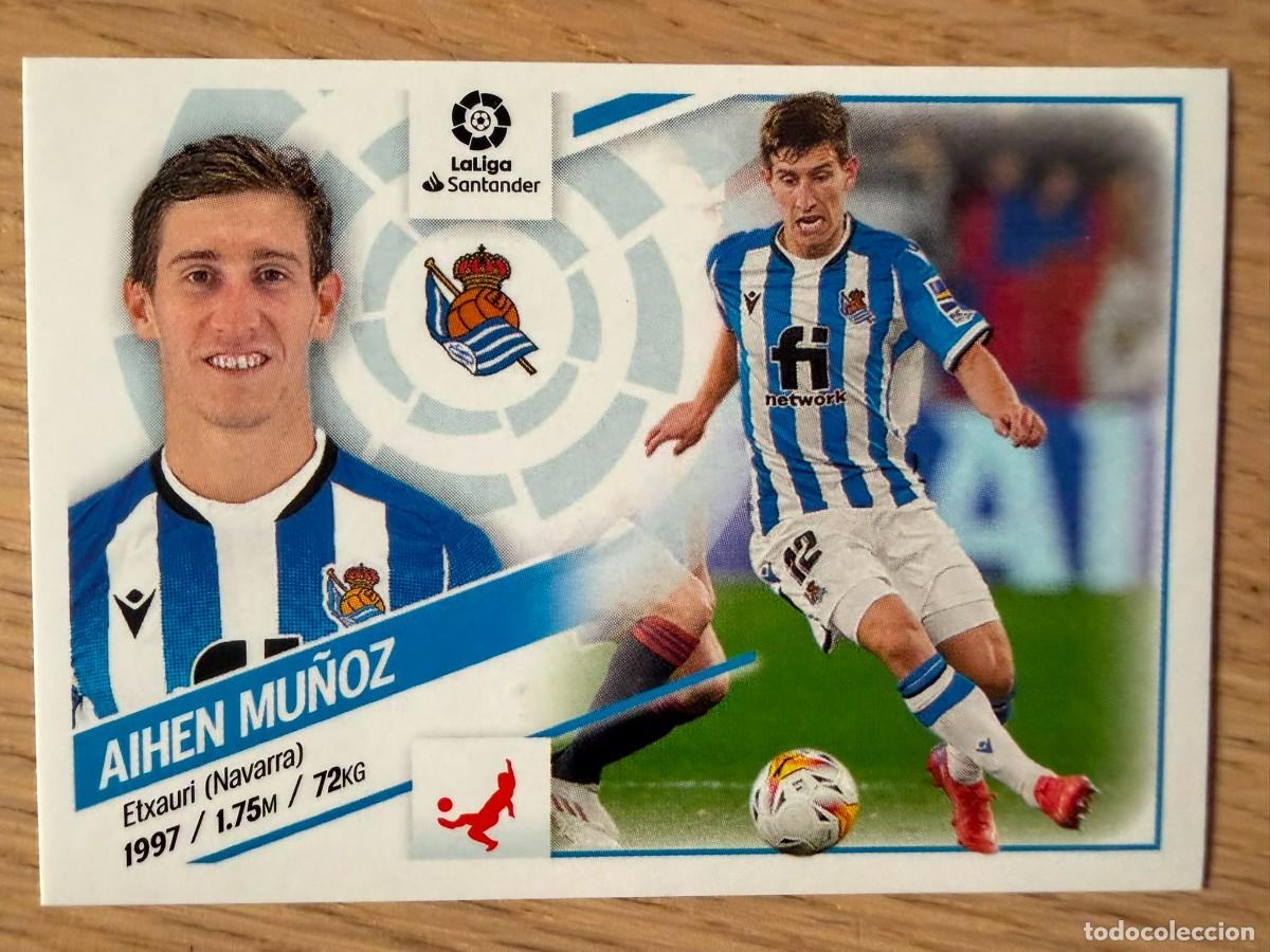 Coleccionismo cromos antiguos: 10B 10 B AIHEN MU&Ntilde;OZ REAL SOCIEDAD 22 23 2022 2023 LIGA SANTANDER COLECCIONES ESTE SIN PEGAR STICKER