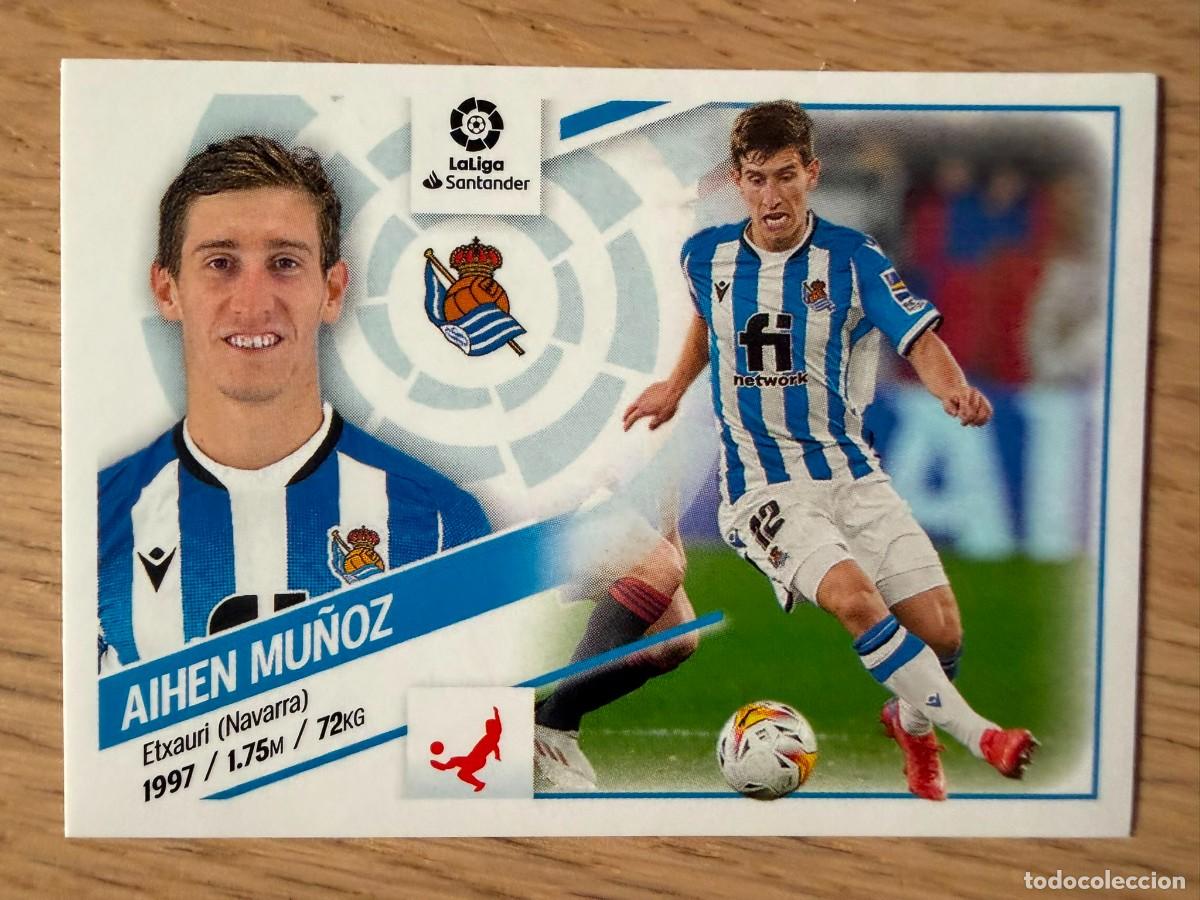 Coleccionismo cromos antiguos: 10B 10 B AIHEN MU&Ntilde;OZ REAL SOCIEDAD 22 23 2022 2023 LIGA SANTANDER COLECCIONES ESTE SIN PEGAR STICKER